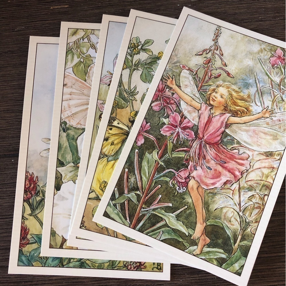 Garden Flower Fairies by: Cicely Mary Barker postcard set #18